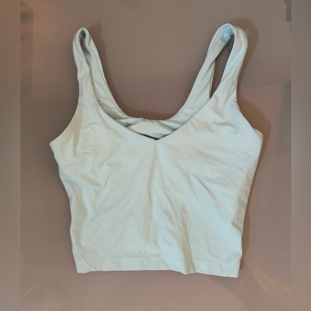 Light Blue Sleeveless Align Tank